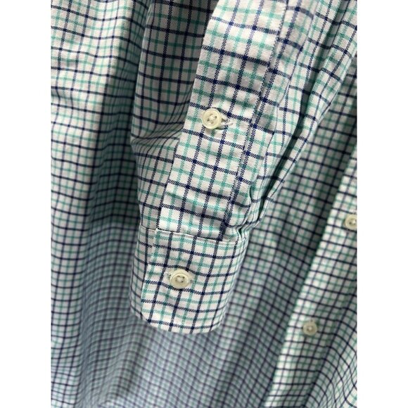 Ralph Lauren Men's Shirt XXL 2XL Blue Green Check Multicolor Pony Button Up L/S - Picture 5 of 9